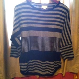 Market Spruce  striped tunic sweater.